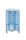 T908140 Distributeur de savon liquide push ABS bleu 0,5 litre