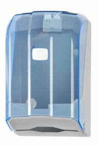 T908125 Interfold toilet tissue dispenser blue ABS