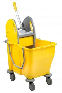 UK Seller Double Bucket DIRTY and CLEAN 34L Double Mop Bucket Trolley 