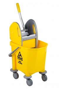 T705000 Single bucket mop trolley with wringer 25 lt
