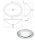 LX1310 Oval basin in stainless steel 380X280X125 mm - LUCIDO -