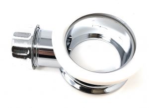 LX1610 Chrome-plated waste fitting with overflow